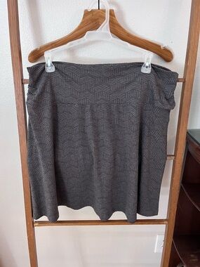 Kuhl Gray Geometric Pattern Mini Skirt